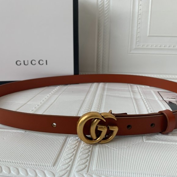A Double G buckle belt made in our unfinished fade main image 4